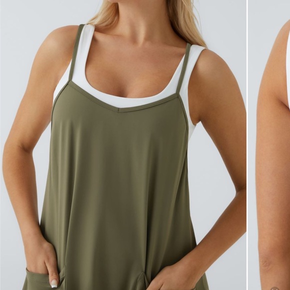 Halara Backless Multiple Pockets Ankle Length Casual Loose Tapered Jumpsuit LG - Picture 13 of 14